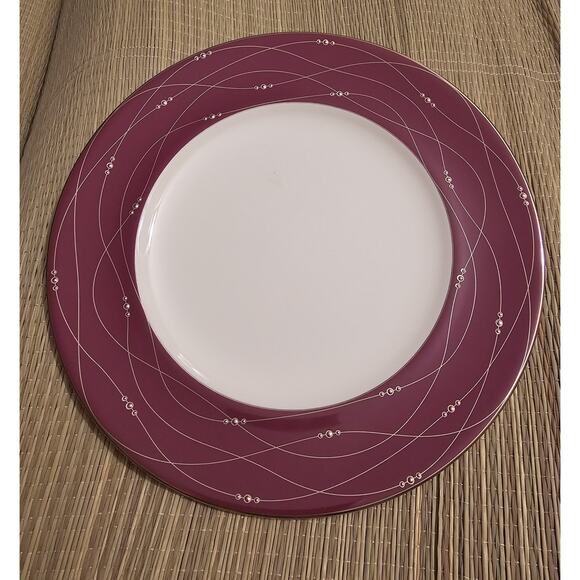 Royal Doulton RASPBERRY Precious Platinum 9" Salad Or Luncheon Plate With Tags - Picture 2 of 6